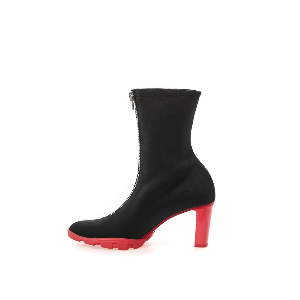 Botte en néoprène noire d'Alexander McQueen