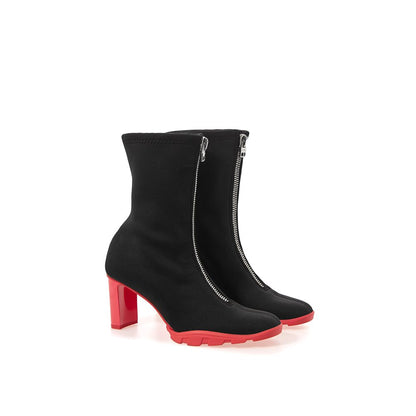 Botte en néoprène noire d'Alexander McQueen