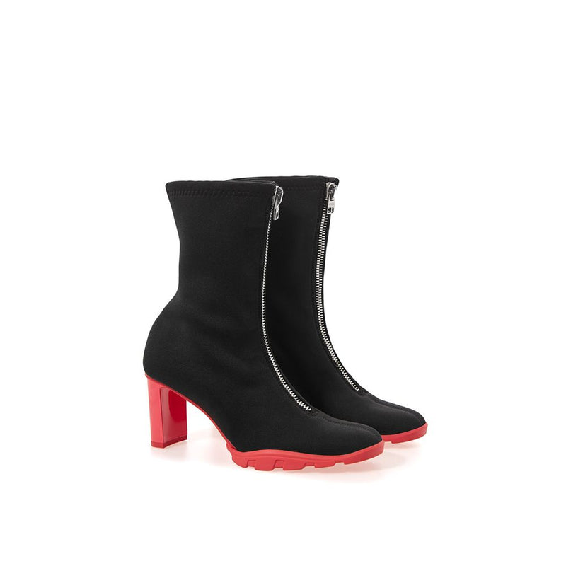 Alexander McQueen Black Neoprene Boot - Chic Ankle Footwear