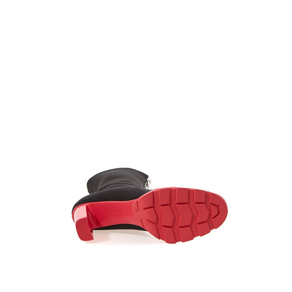 Botte en néoprène noire d'Alexander McQueen