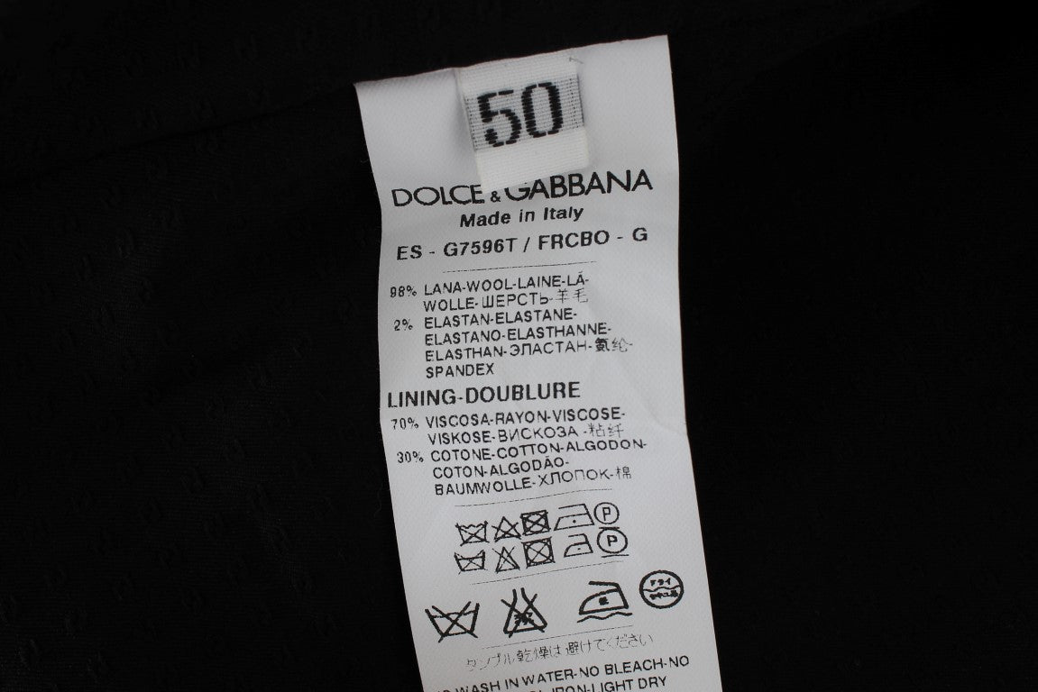 Dolce & Gabbana Grijs gestreept formeel vest