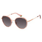 Lunettes de soleil Polaroid en métal or rose