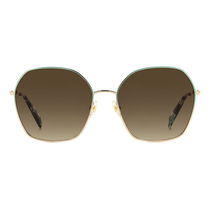 Lunettes de soleil Kate Spade en métal bleu
