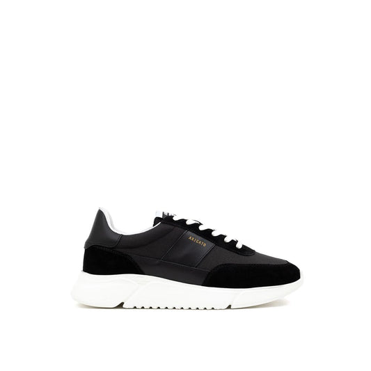 Axel Arigato Zwarte en Witte Sneaker van Textiel en Leer
