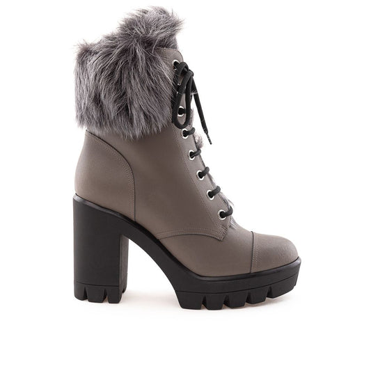 Botte en cuir écologique beige de Giuseppe Zanotti