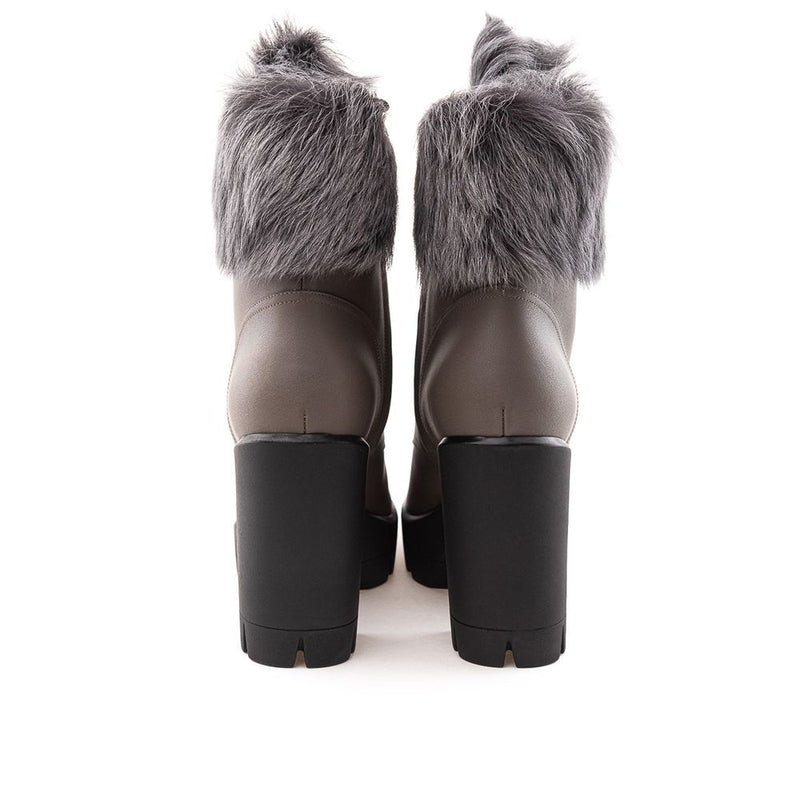 Giuseppe Zanotti Beige Eco Leather Combat Boot