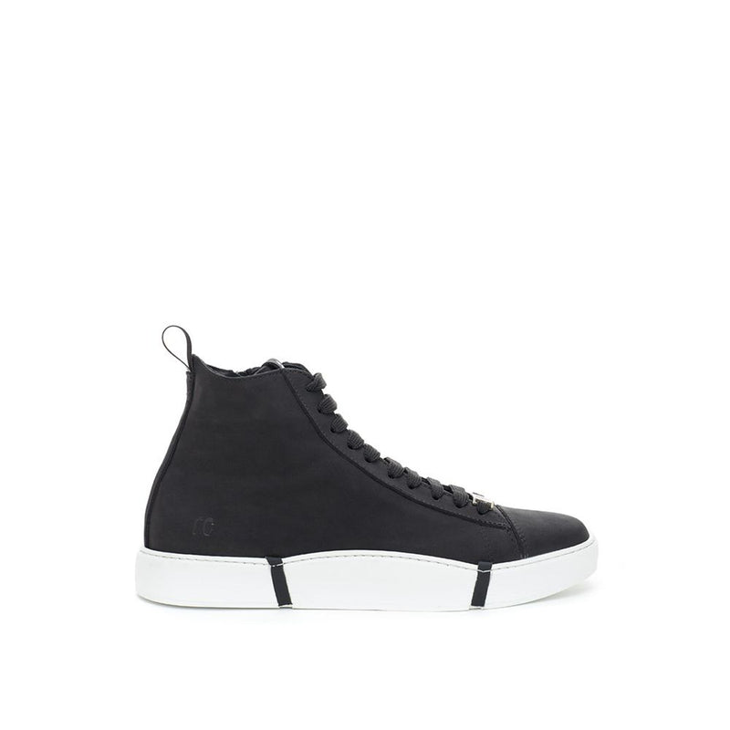 Roberto Cavalli Elegant Suede Sneakers - Chic Black