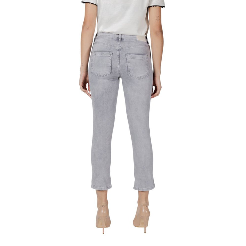 Jeans Slim Fit Street One QR Style-Jane en Coton Gris pour Femme