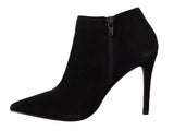 Steve Madden Black Suede Leather Stiletto Heels Boots