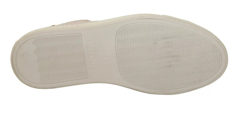 HIDE & JACK Off White Low Top Lace Up Sneakers for Women