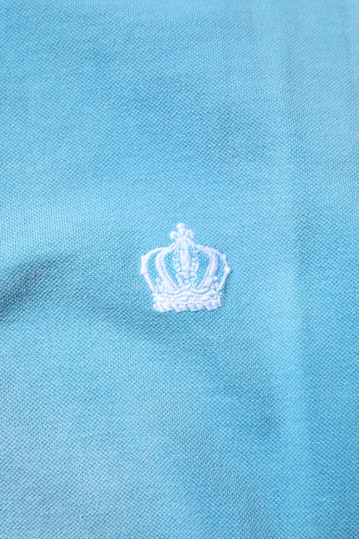 Polo homme Dolce &amp; Gabbana en coton bleu à col montant