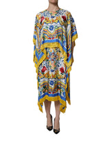 Robe Maxi Kaftan Multicolore Majolique Dolce & Gabbana