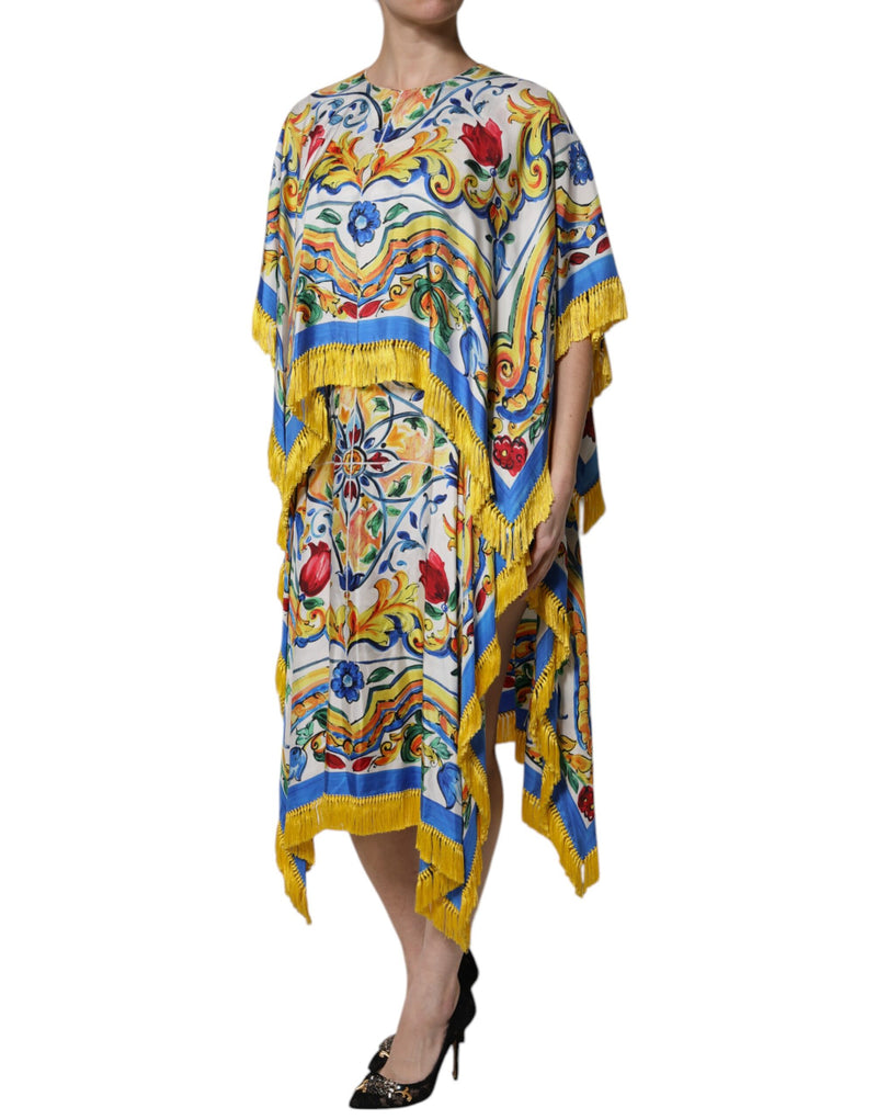 Robe Maxi Kaftan Multicolore Majolique Dolce & Gabbana