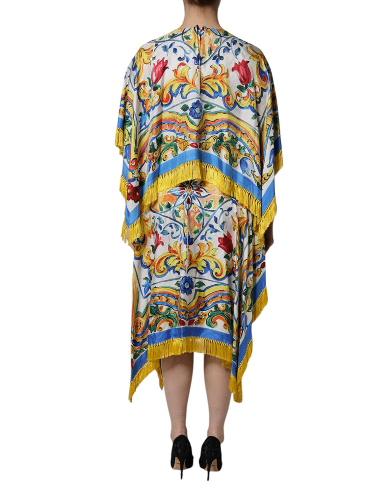 Robe Maxi Kaftan Multicolore Majolique Dolce & Gabbana