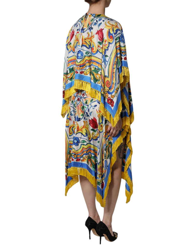 Robe Maxi Kaftan Multicolore Majolique Dolce & Gabbana
