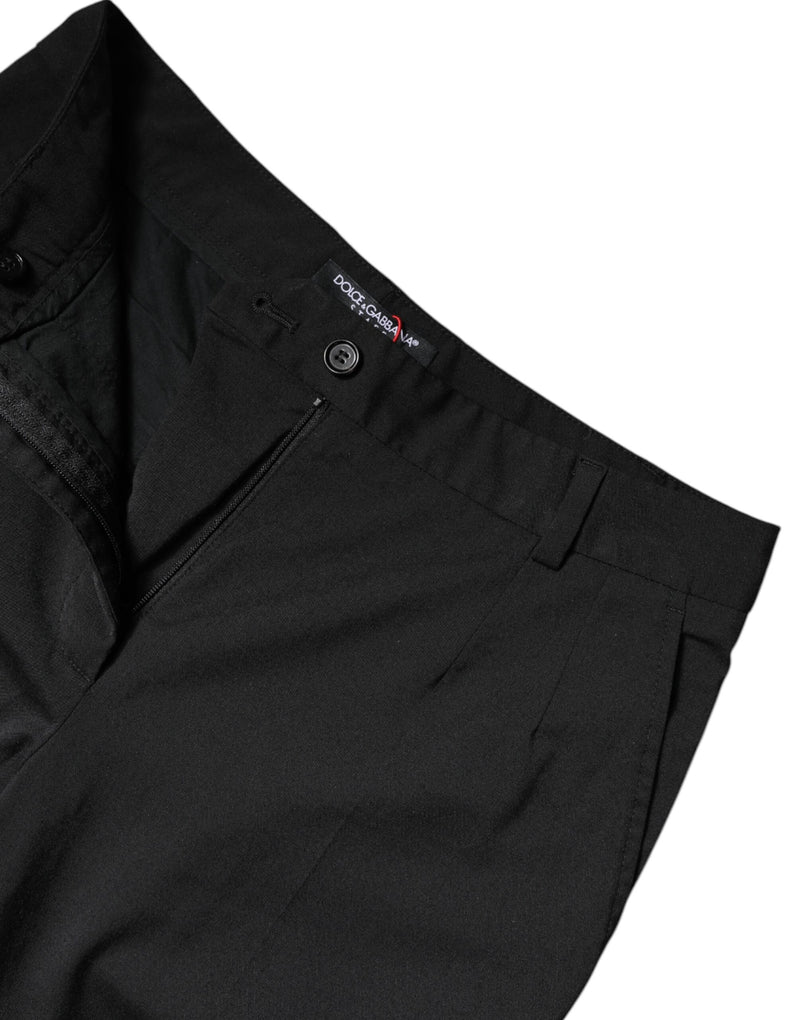 Dolce & Gabbana Pantalons Slim Fit Taille Haute Noirs