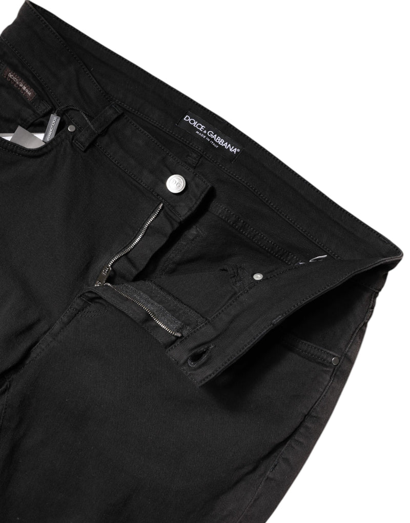 Dolce & Gabbana Jeans Skinny Noir Taille Haute