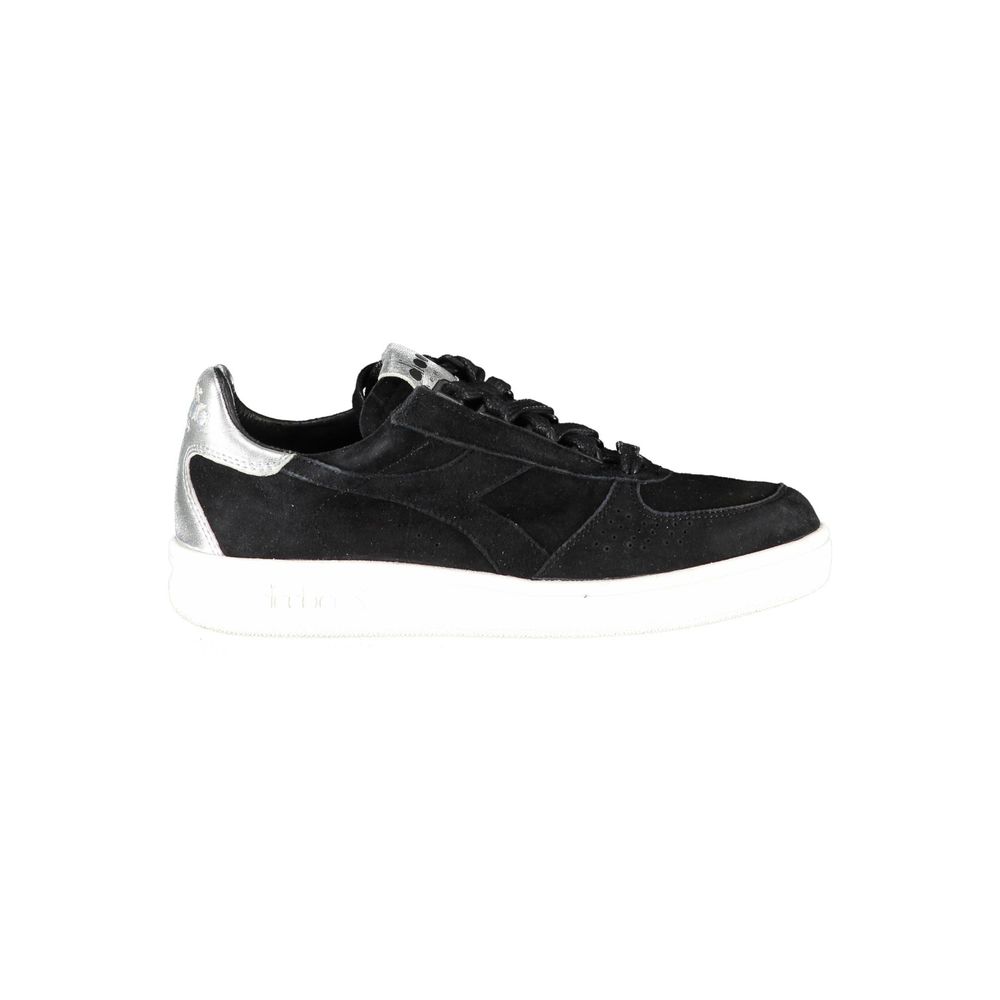 Diadora Black Leather Women Sneaker - All-Day Stylish Comfort