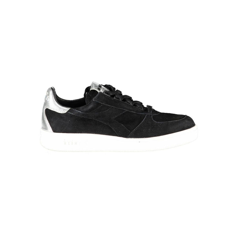 Diadora Black Leather Women Sneaker - All-Day Stylish Comfort