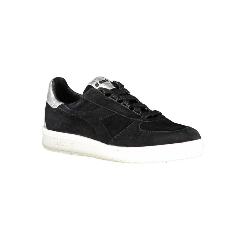 Diadora Black Leather Women Sneaker - All-Day Stylish Comfort