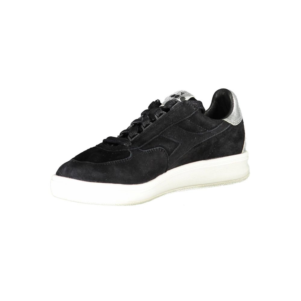 Diadora Black Leather Women Sneaker - All-Day Stylish Comfort