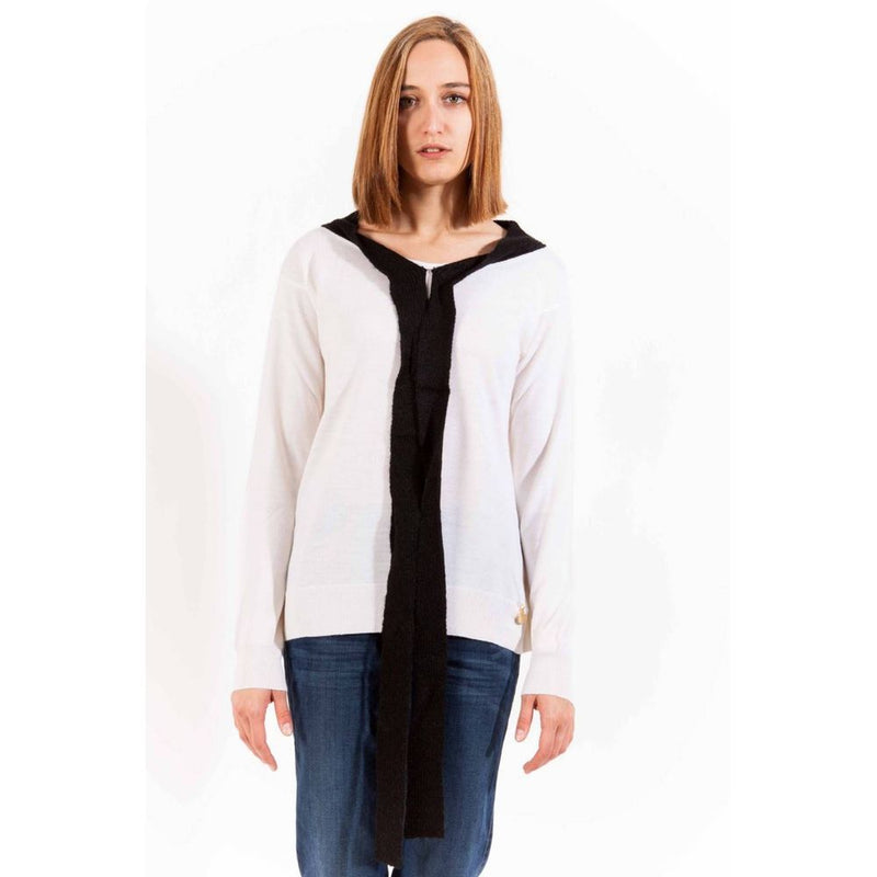 Love Moschino White Wool Women Sweater - Élégant et Confortable