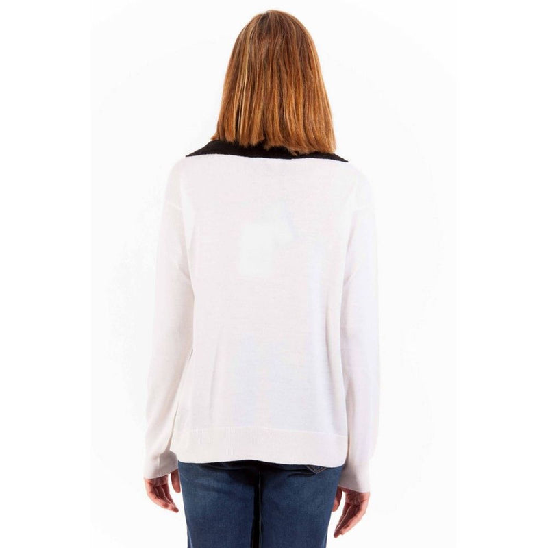Love Moschino White Wool Women Sweater - Élégant et Confortable