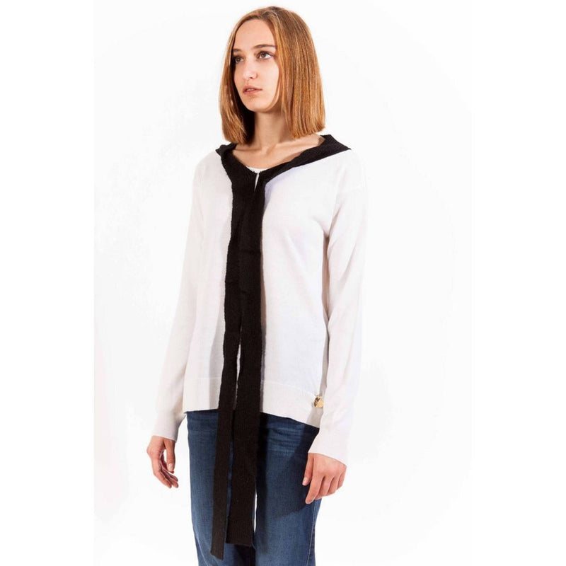 Love Moschino White Wool Women Sweater - Élégant et Confortable