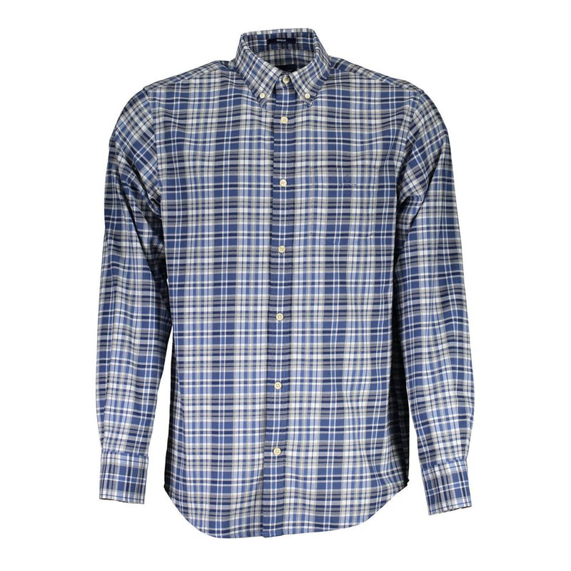 Gant blauw katoenen herenshirt