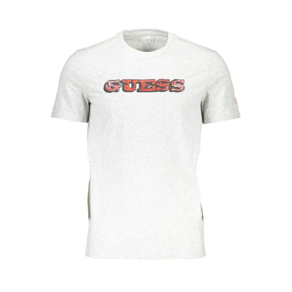 T-shirt homme en coton gris Guess Jeans