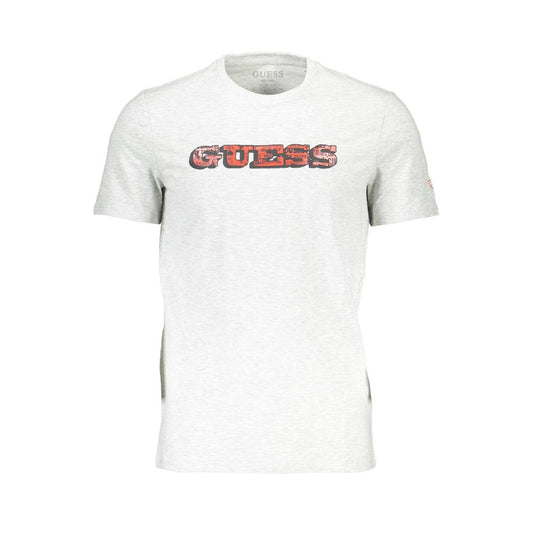 T-shirt homme en coton gris Guess Jeans