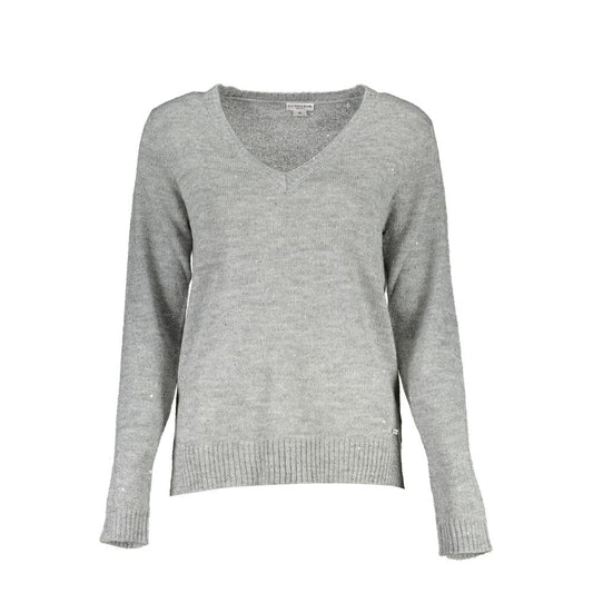 U.S. POLO ASSN. Silver Wool Women Sweater