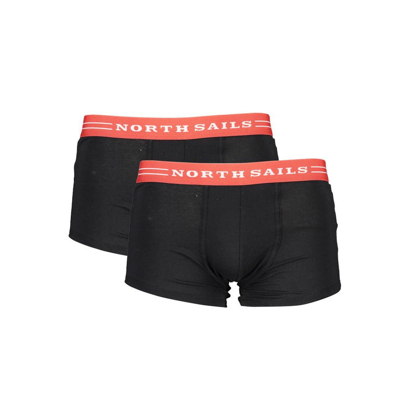 North Sails Black Cotton Boxer Shorts - Confort et Élégance