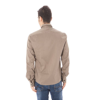 Chemise homme en coton vert de Costume National