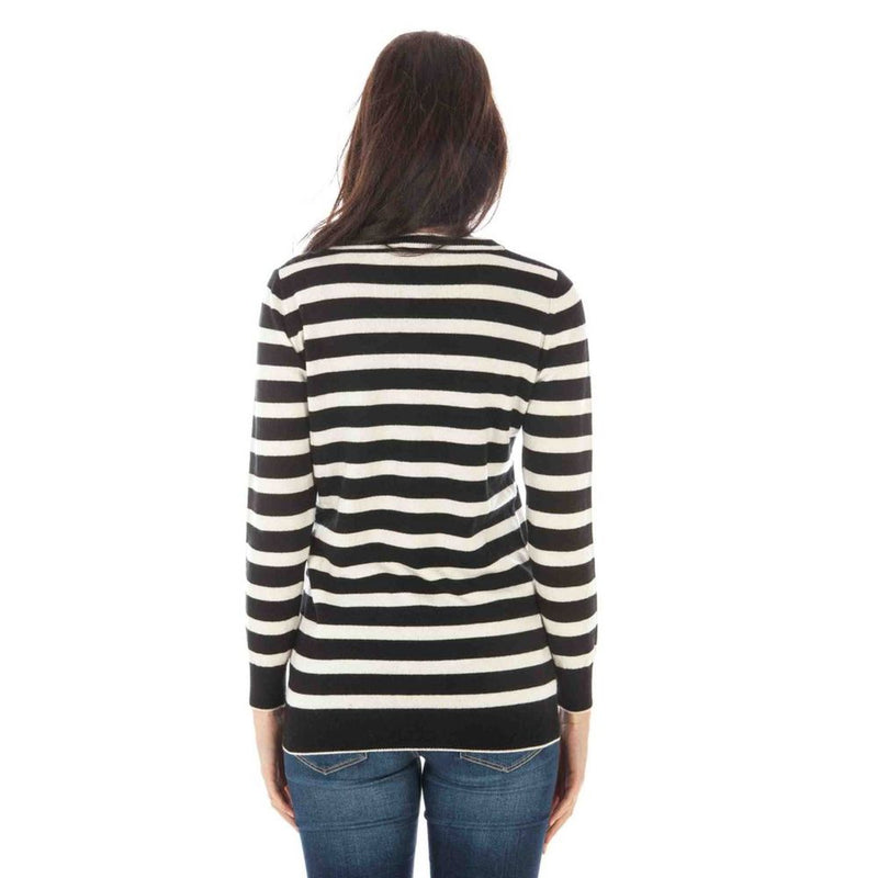 Fred Perry Black Wool Sweater - Classic V-Neck Design