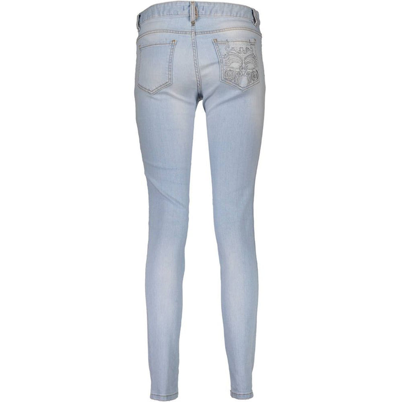 Just Cavalli Blue Cotton Women Jeans - Edgy Sophistication