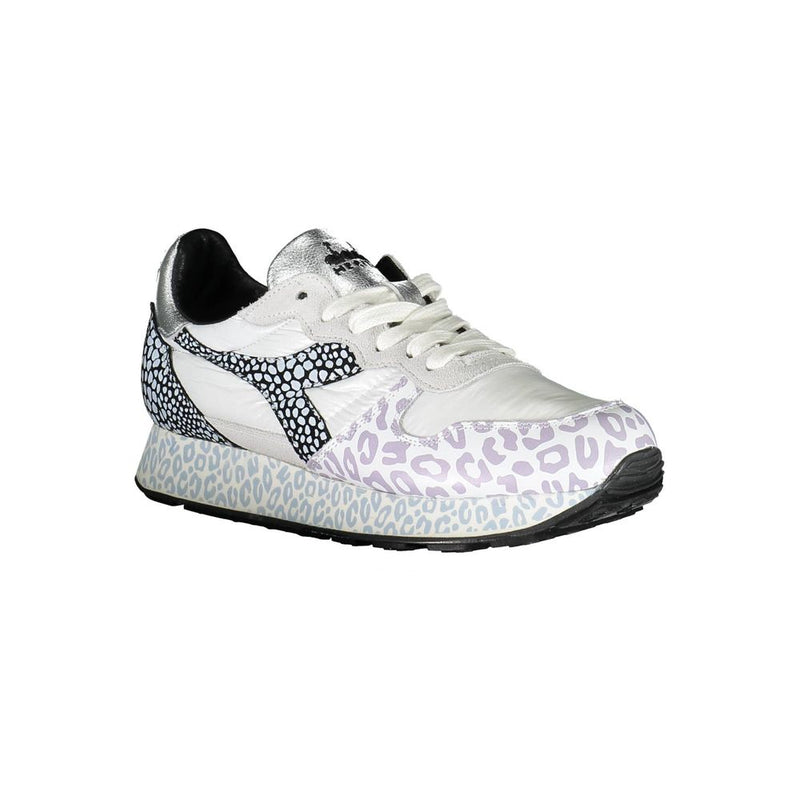 Diadora White Fabric Women Sneaker - Confort et Élégance