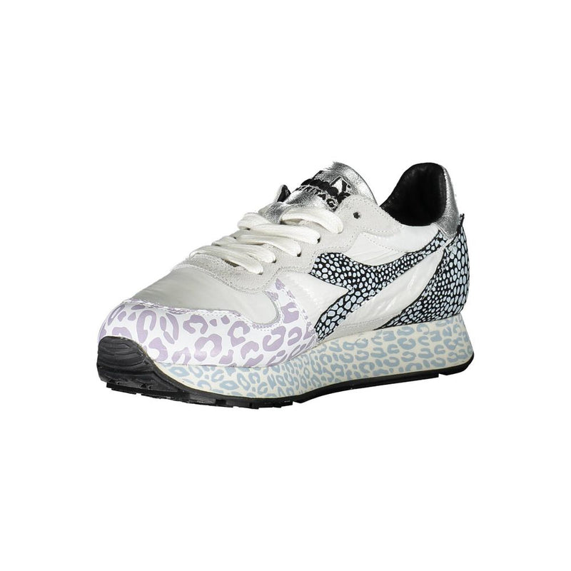 Diadora White Fabric Women Sneaker - Confort et Élégance