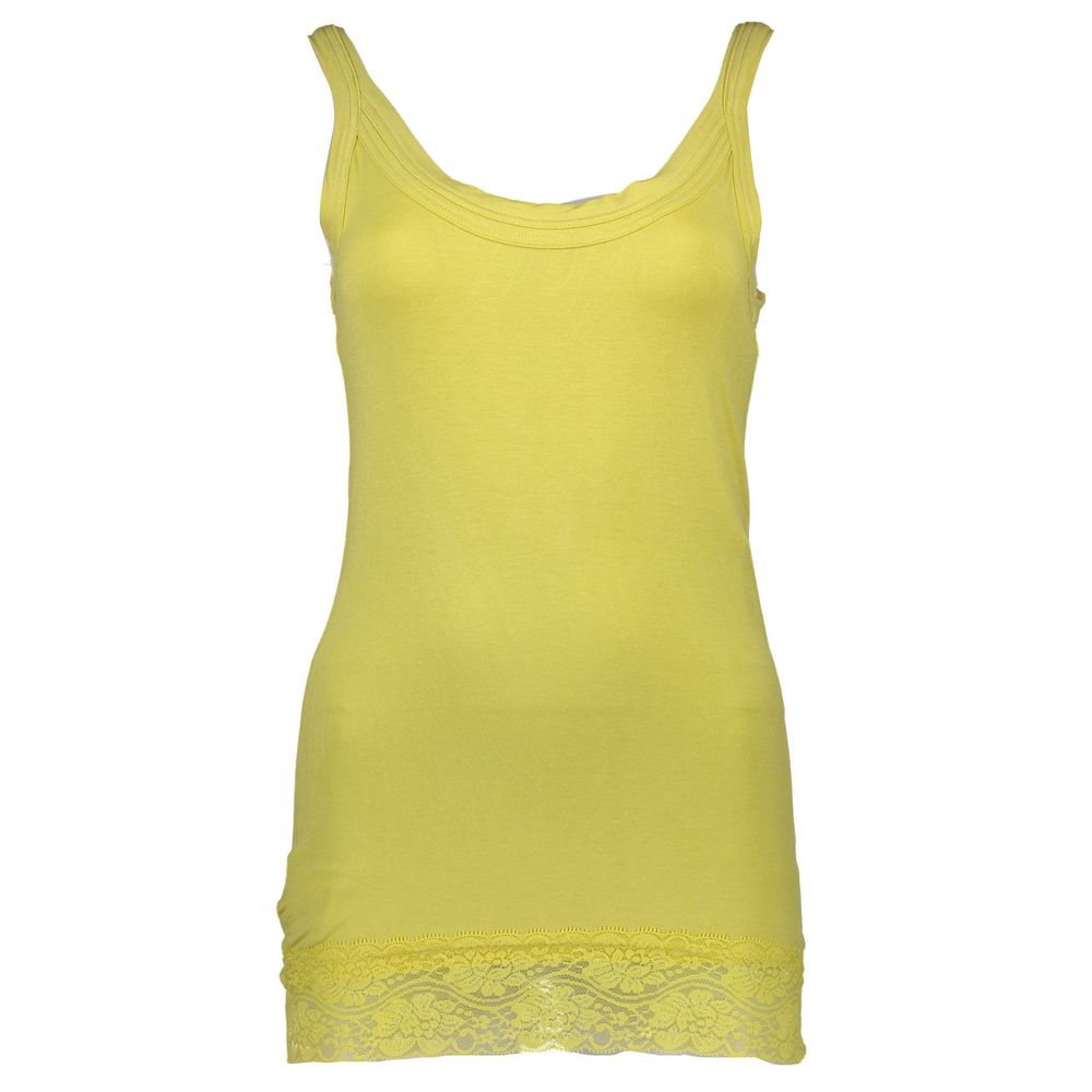 Silvian Heach Yellow Cotton Women Top - Chic & Elegant Design