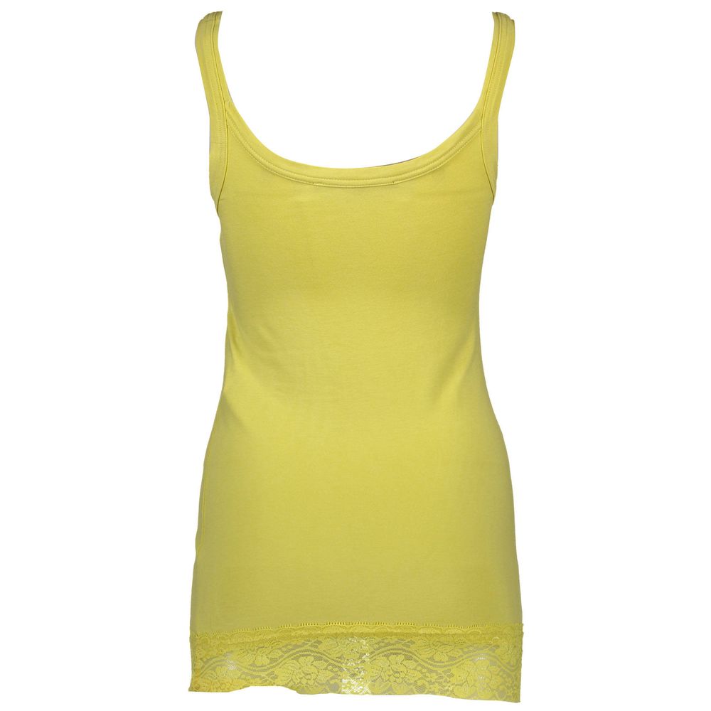 Silvian Heach Yellow Cotton Women Top - Chic & Elegant Design