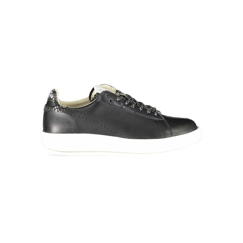 Diadora Black Leather Women Sneaker - Stylish and Comfortable