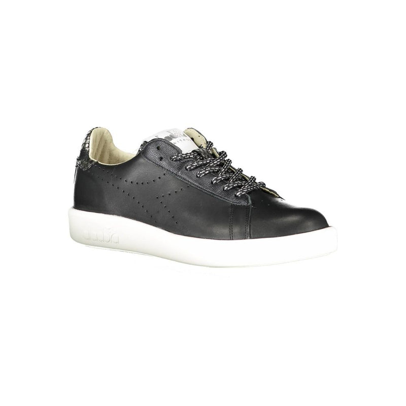 Diadora Black Leather Women Sneaker - Stylish and Comfortable