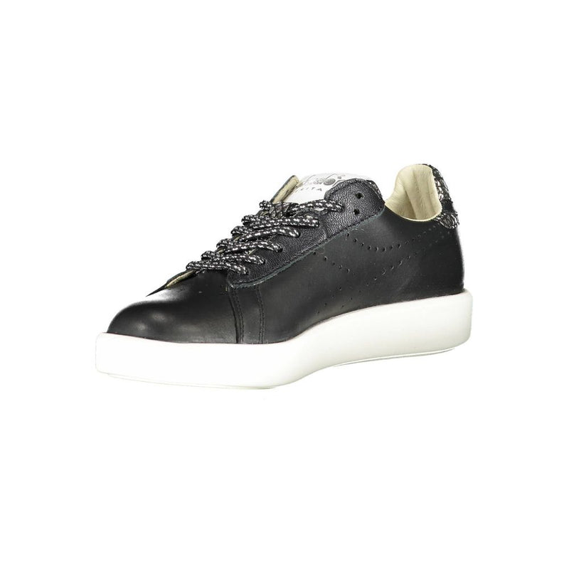Diadora Black Leather Women Sneaker - Stylish and Comfortable