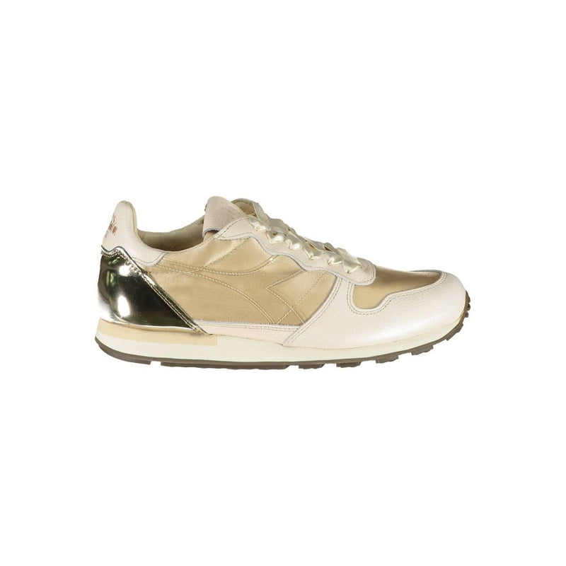 Diadora Beige Leather Women Sneaker - Style and Comfort Combined