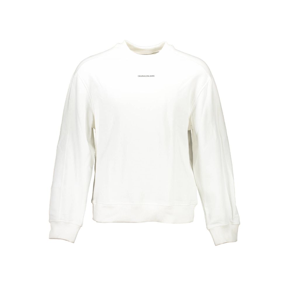 Pull en coton blanc Calvin Klein pour homme