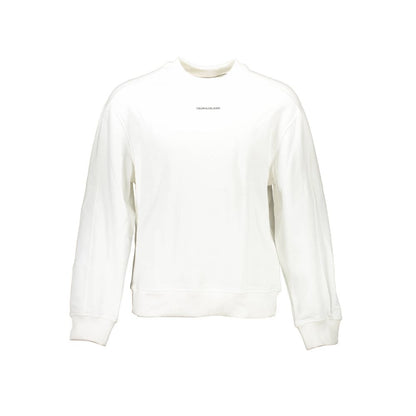 Pull en coton blanc Calvin Klein pour homme
