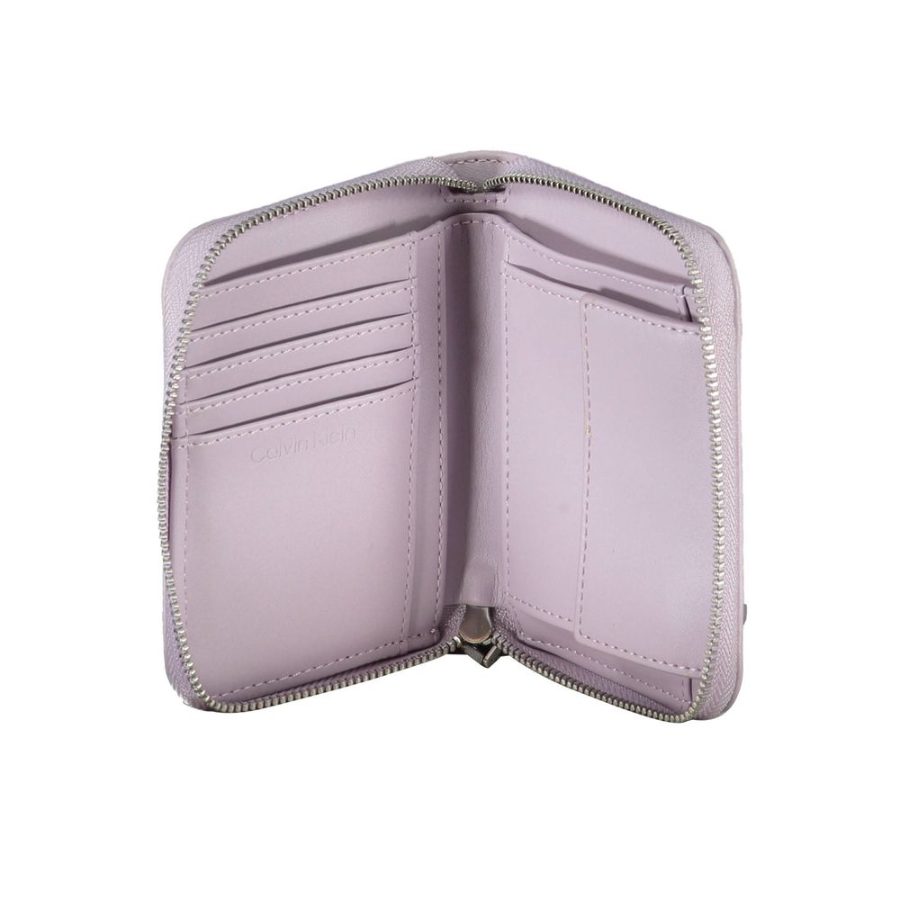 Calvin Klein Purple Polyester Women Wallet - Élégant et Sécurisé