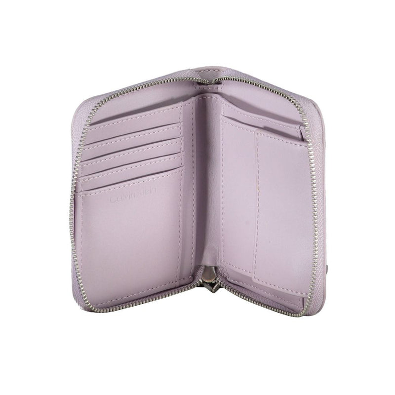 Calvin Klein Purple Polyester Women Wallet - Élégant et Sécurisé