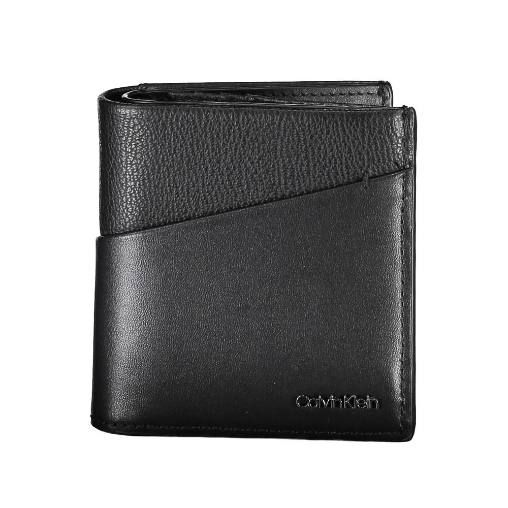 Portefeuille homme Calvin Klein en polyester recyclé noir