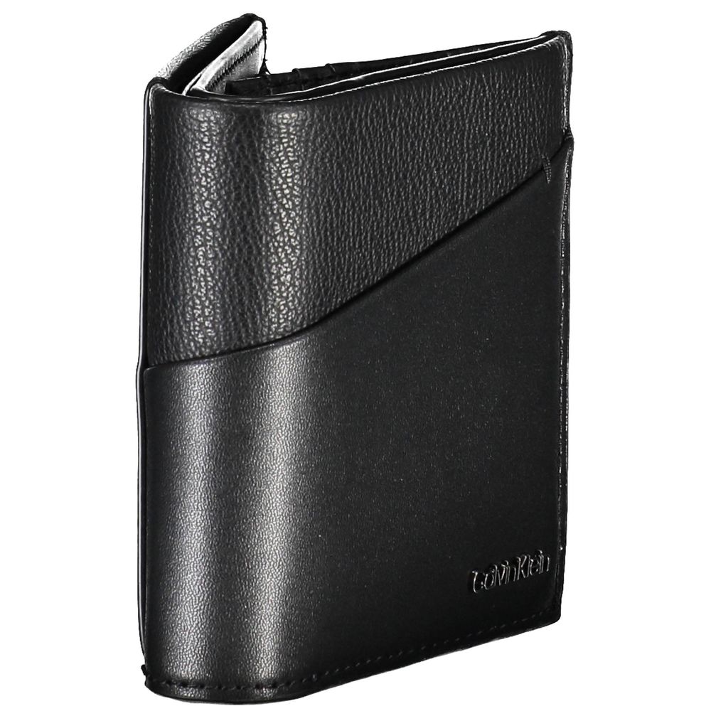 Portefeuille homme Calvin Klein en polyester recyclé noir